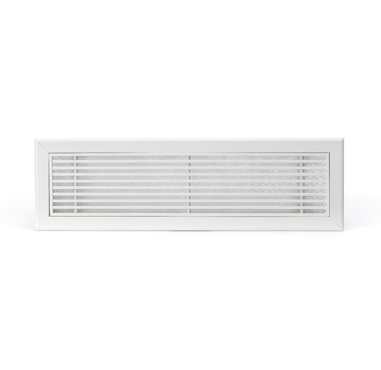 Grille de reprise linéaire 800x150 blanc mat